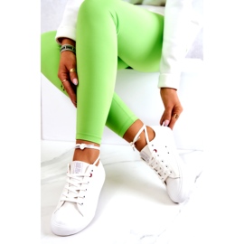 Niedrige Lederturnschuhe Big Star JJ274007 Weiß 3