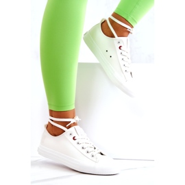 Niedrige Lederturnschuhe Big Star JJ274007 Weiß 2