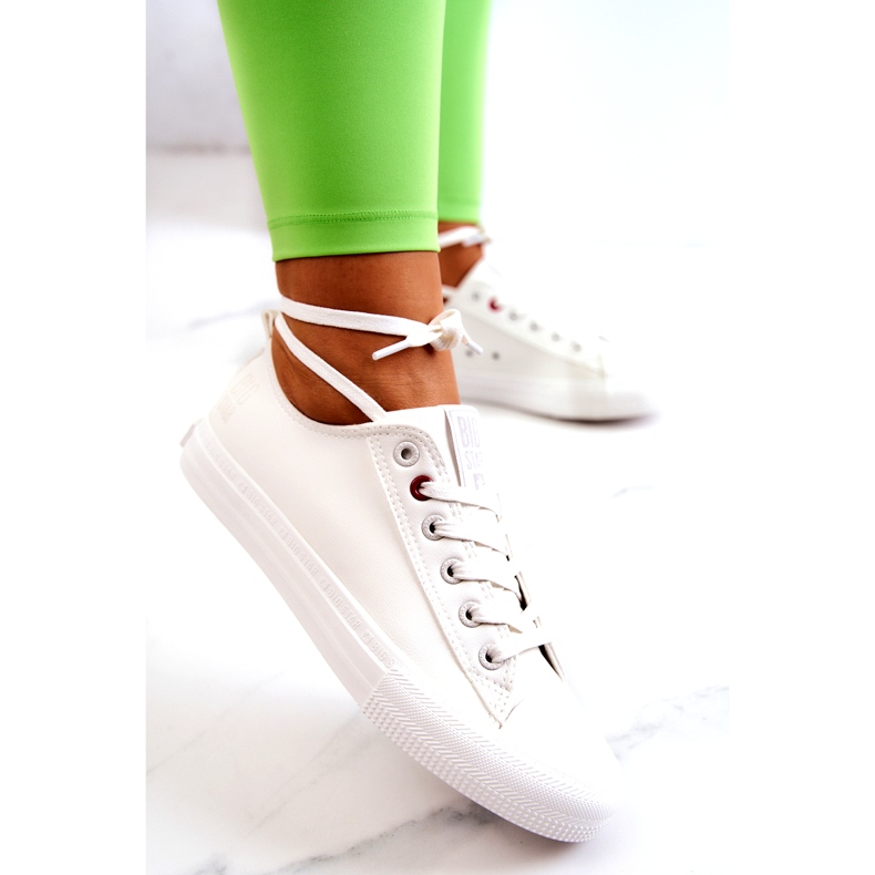 Niedrige Lederturnschuhe Big Star JJ274007 Weiß 1