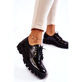 Vinceza Modische Lackschuhe gebunden Black Gwendy schwarz 4