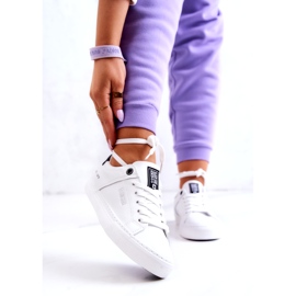 Lederturnschuhe Big Star JJ274211 Weiß und Schwarz 1