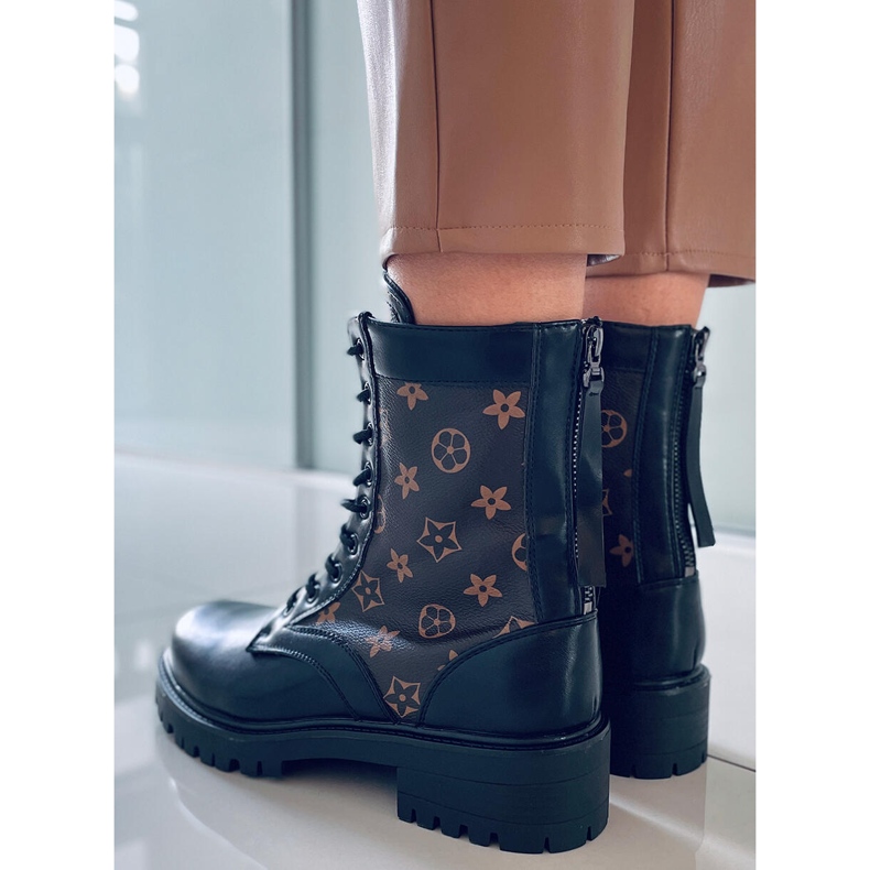 BM Voice Black Arbeitsstiefel für Damen braun schwarz 1