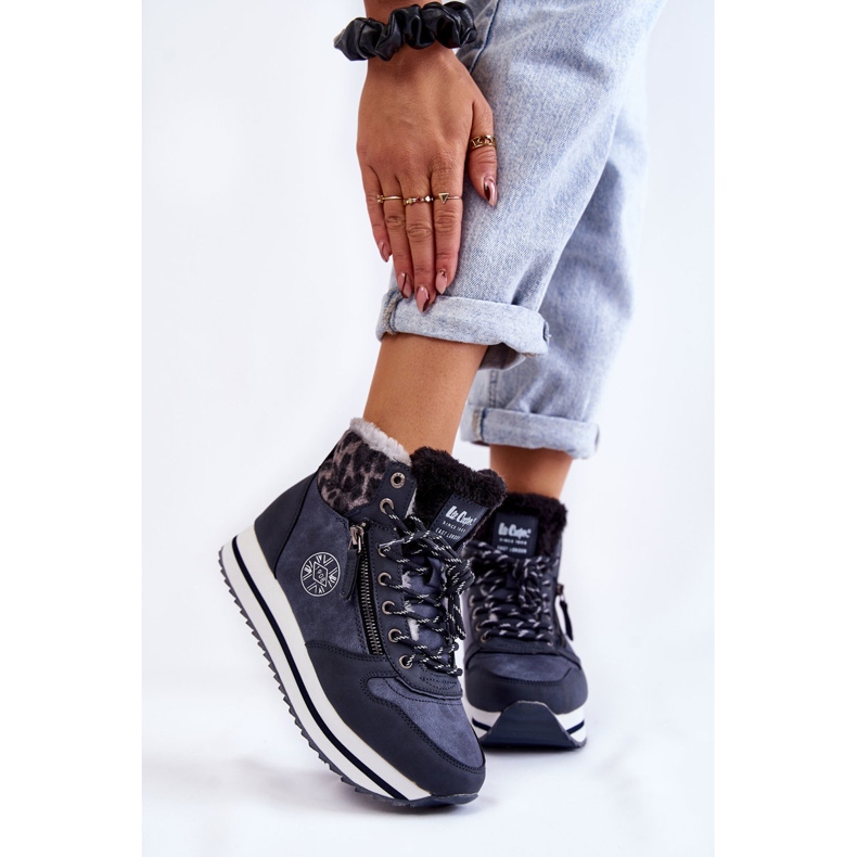 Warme Damenstiefel Lee Cooper LCJ-22-31-1450 Marineblau 1