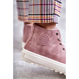 Damen Sneaker Big Star High Warm Pink EE274113 rosa 1