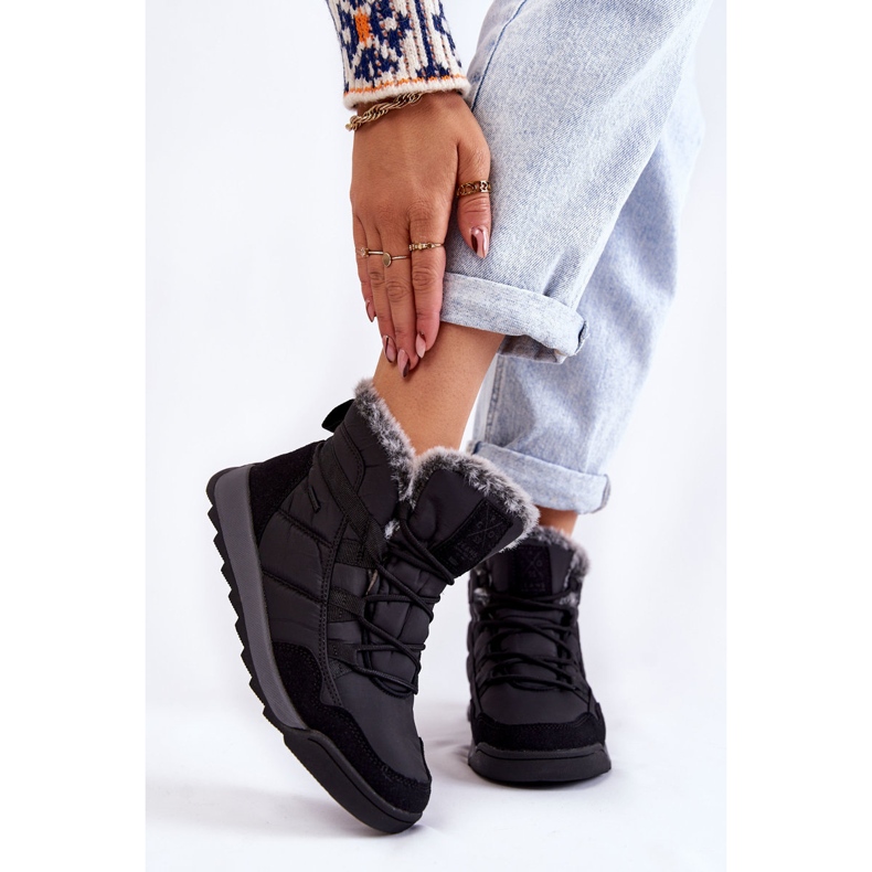 Isolierte Schneestiefel für Damen Cross Jeans KK2R4016C Schwarz 1