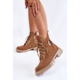 FILIPCZYK Isolierte Damenstiefel mit Reißverschluss Camel Sinem beige 2