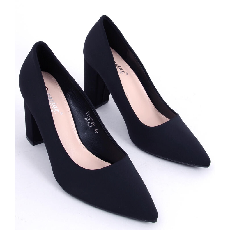 PA1 Pumps auf der Eilish Black Post schwarz 1