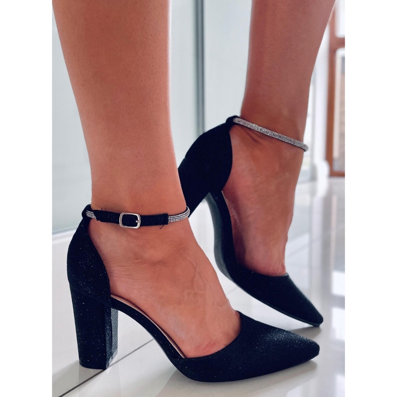 PA1 Formelle Pumps auf dem Orchid Black Post schwarz 2