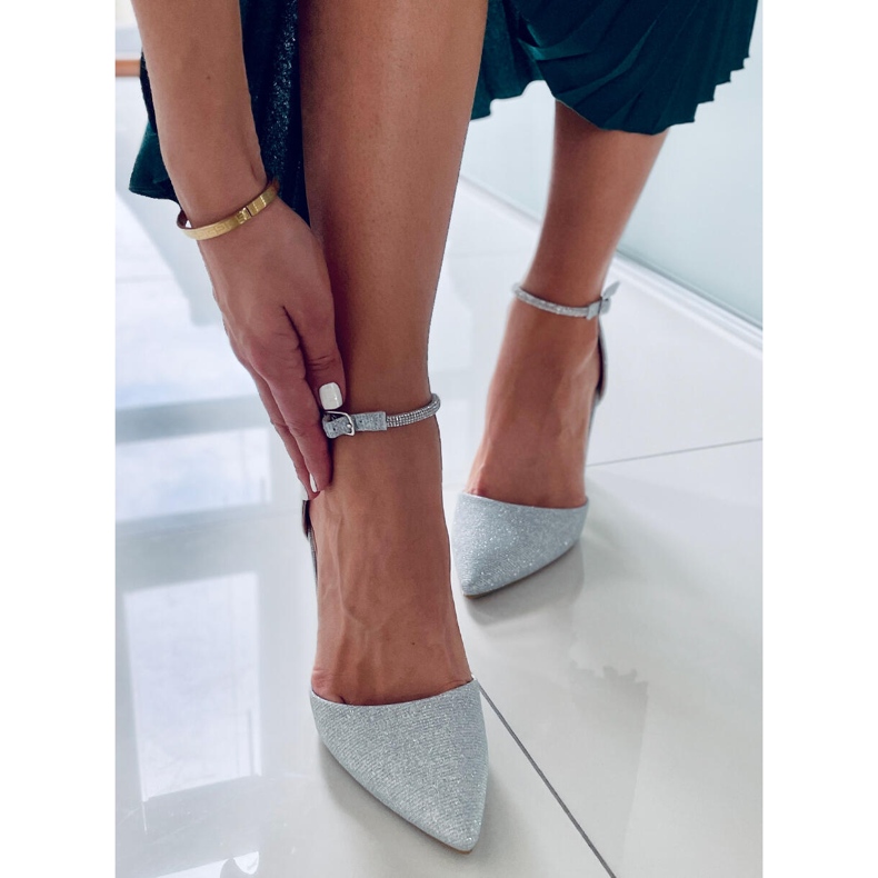 PA1 Formale Pumps auf dem Orchid Silver Post silber- grau 1