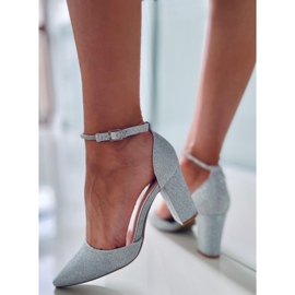 PA1 Formale Pumps auf dem Orchid Silver Post silber- grau 2