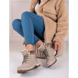 Isolierte Shelovet-Wanderschuhe für Damen beige 2