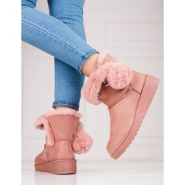 Pink Shelovet Damen Mukluki rosa 2