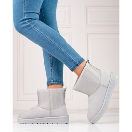 Graue Big Star Damen-Schneestiefel zum Hineinschlüpfen KK274613 1