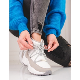 Weiße Schneestiefel für Damen Big Star KK274272 beige 2