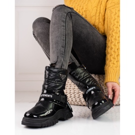 Shelovet-Schneestiefel für Damen mit Pelzisolierung schwarz 1