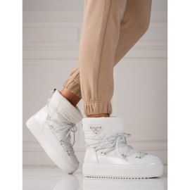 Weiße Shelovet-Schneestiefel für Damen 2