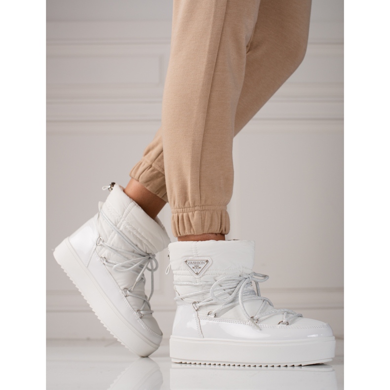 Weiße Shelovet-Schneestiefel für Damen 2