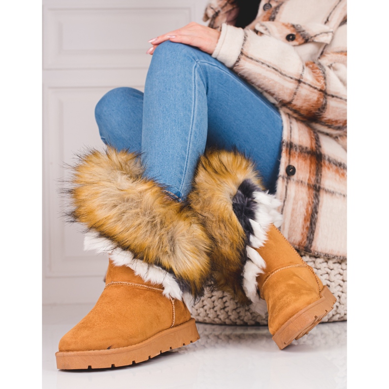 Shelovet-Schleimstoffe für Frauen mit Fell braun 1