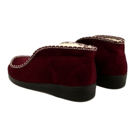 Warme Hausschuhe Felt Adanex 17013 Burgund mehrfarbig 3