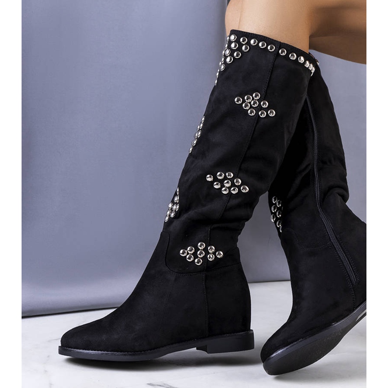 BM Schwarze, isolierte Keilstiefel von Rivalta 2