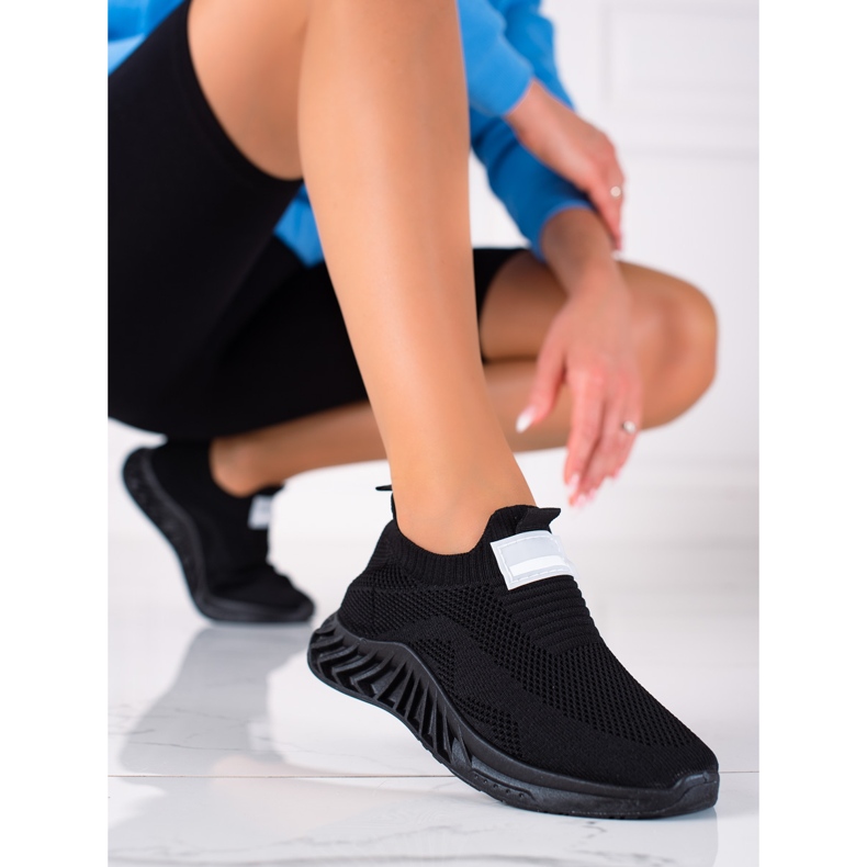 SHELOVET Sportschuhe zum Hineinschlüpfen schwarz 1