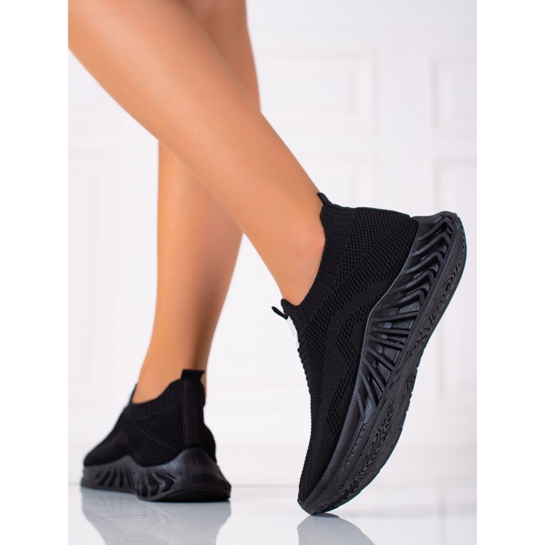 SHELOVET Sportschuhe zum Hineinschlüpfen schwarz 2