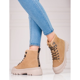 Damenschuhe aus echtem Leder Big Star KK274521 braun 1