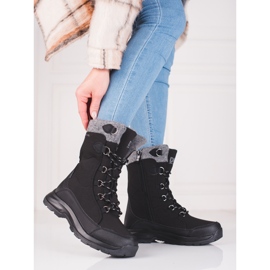 Damen Schnür-Trekkingschuhe DK wasserdicht schwarz 2