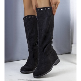 BM Schwarze Keilstiefel aus Licurla 1