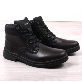 Lederschuhe für Herren hoch schwarz Rieker F2641-00 1
