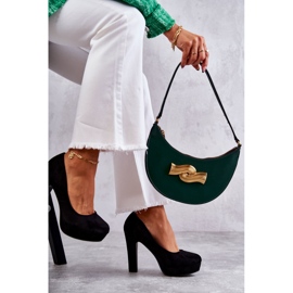 WS1 Klassische Wildlederpumps auf Fersen Black Soro schwarz 1