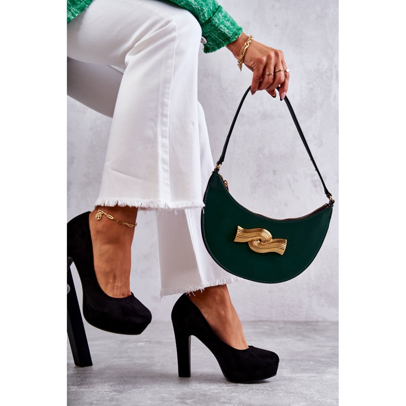 WS1 Klassische Wildlederpumps auf Fersen Black Soro schwarz 1