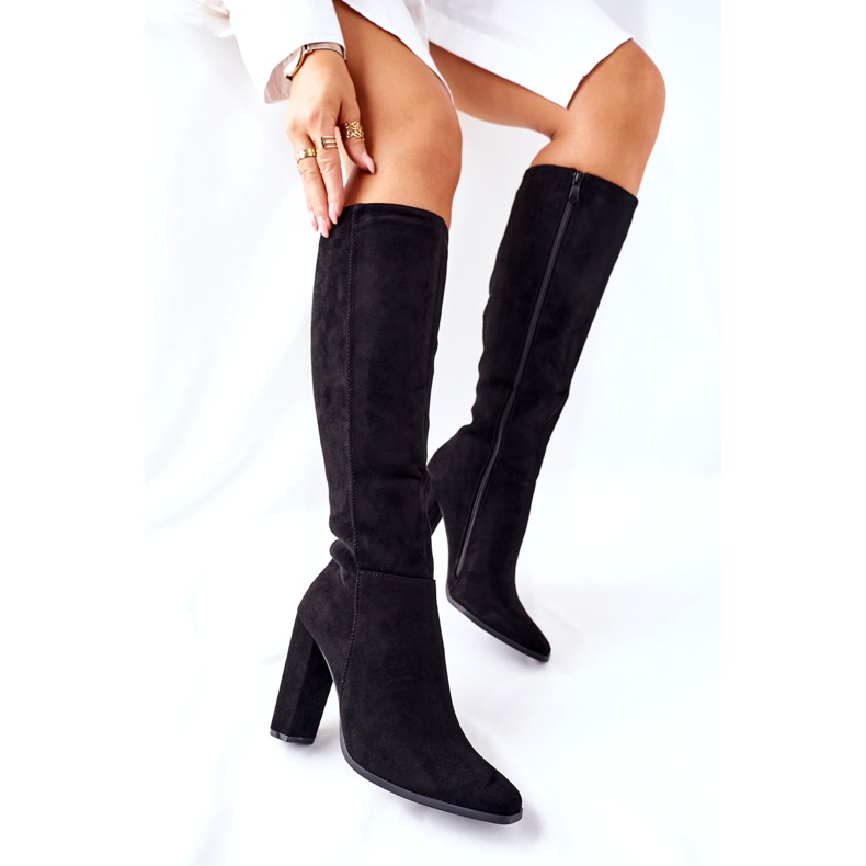 PS1 Damenstiefel mit Absatz Warm Schwarz Finner 4