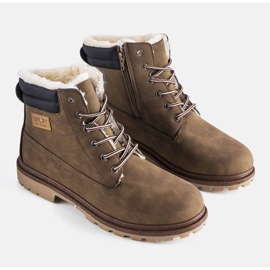 PA1 Nordbraune isolierte Wanderschuhe für Herren 1