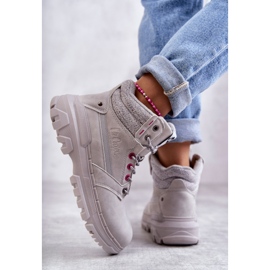 Warme Damenstiefel Lee Cooper LCJ-22-01-1373 Grau 3