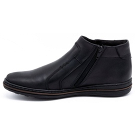 Polbut Herren-Winterstiefel aus Leder 381F schwarz 1