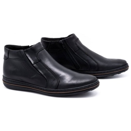 Polbut Herren-Winterstiefel aus Leder 381F schwarz 2