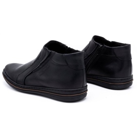 Polbut Herren-Winterstiefel aus Leder 381F schwarz 4