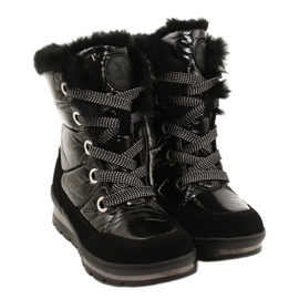Frauen schwarze Schneestiefel mit Caprice Membran 9-26226-29 019 3