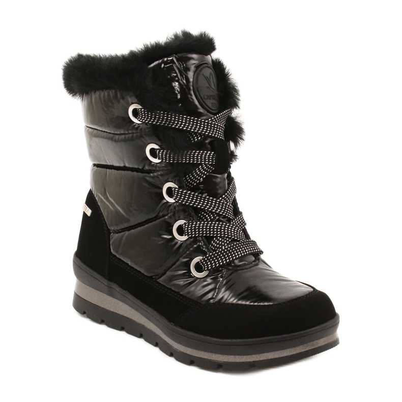 Frauen schwarze Schneestiefel mit Caprice Membran 9-26226-29 019 1