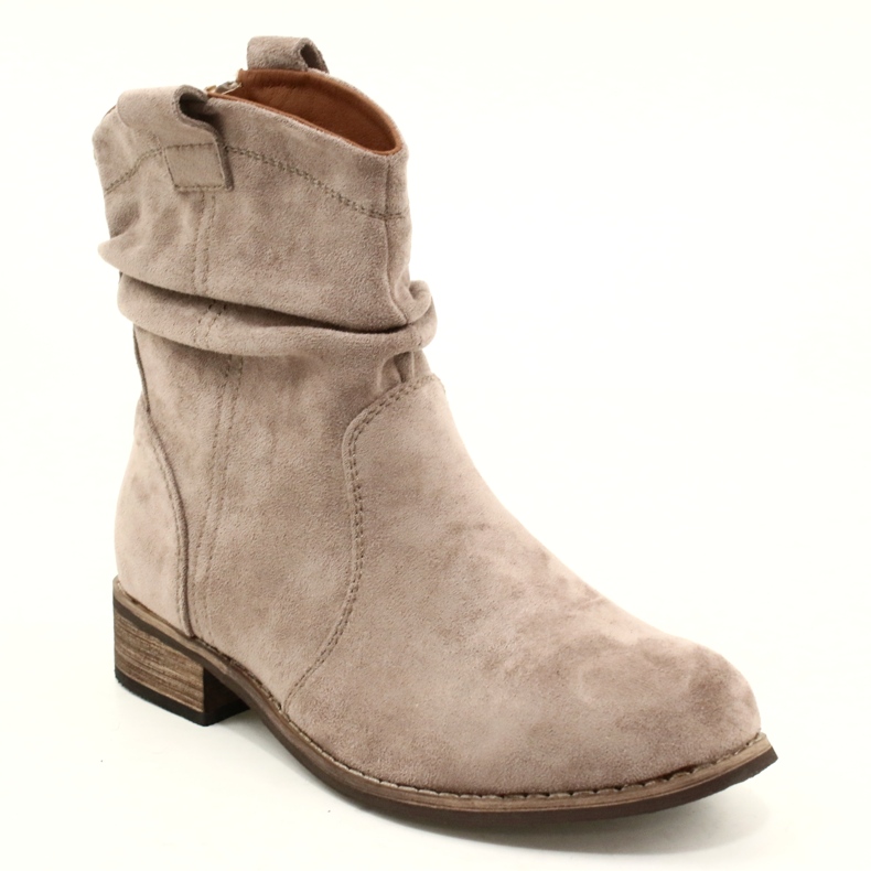 Evento Khaki Jezzi 20BT35-3046 Wildlederstiefel beige 3