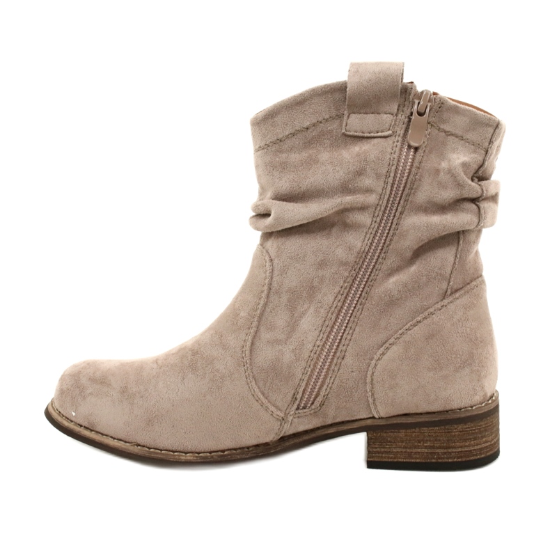 Evento Khaki Jezzi 20BT35-3046 Wildlederstiefel beige 4