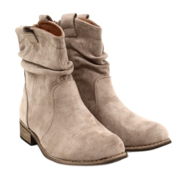 Evento Khaki Jezzi 20BT35-3046 Wildlederstiefel beige 5