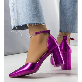 BM Pinkfarbene Pumps mit Leighton Cubic Zirkonia rosa 1