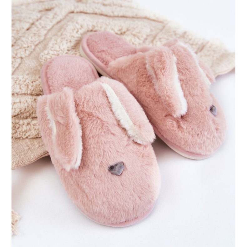 Damen Pelzhausschuhe Helllila Remmi 1