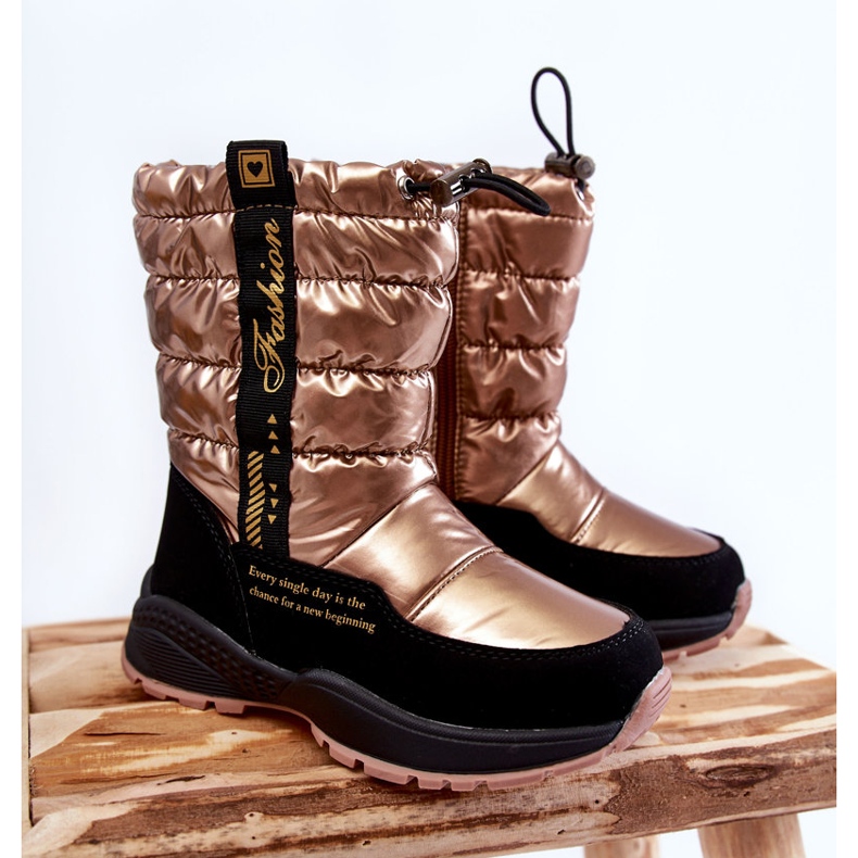 Warme Schneestiefel aus Wolle für Kinder auf Golden Delhi Slider 1