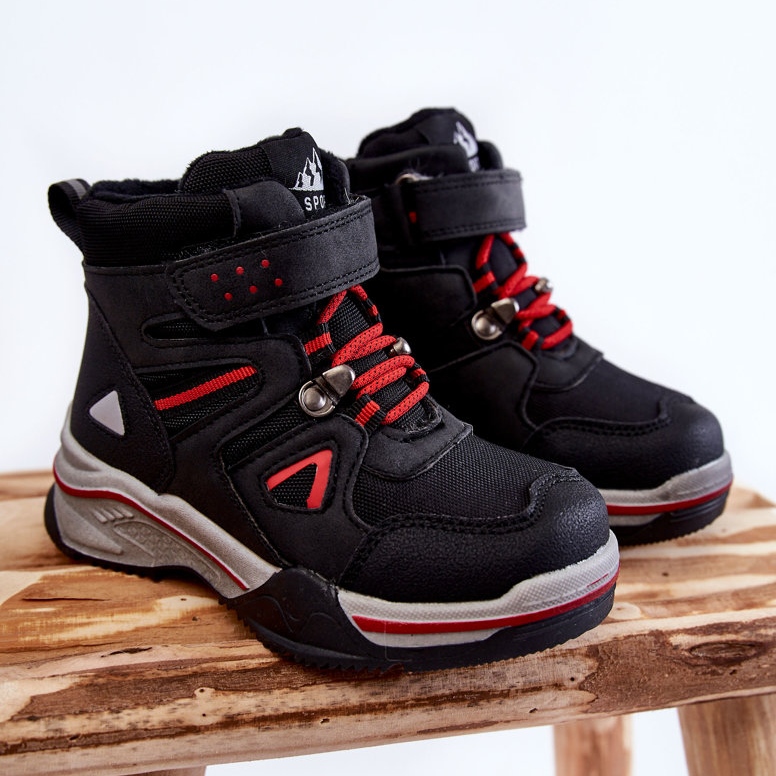 Kinderstiefel Warme Wolle Schwarz Marco 1