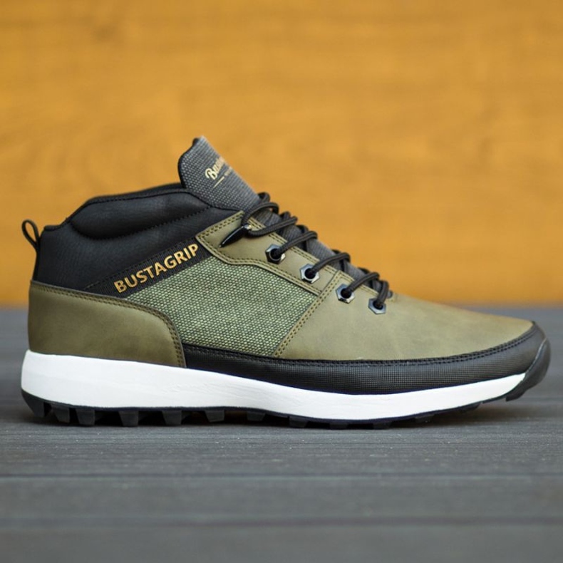 Lederturnschuhe Schuhe Trax Bustagrip M MRM7B grün 1