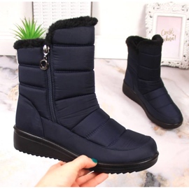Isolierte Schneestiefel NEWS W EVE377B marineblau 1