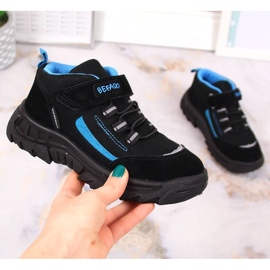 Befado Jr BEF37A wasserdichte hohe Trekkingschuhe schwarz 1